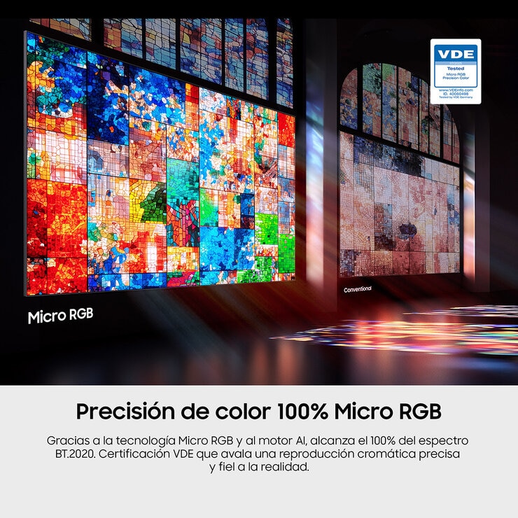 Samsung Pantalla 65" Micro RGB Miniled 4K Smart TV Samsung Pantalla 65" Micro RGB Miniled 4K Smart TV