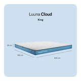 Luuna Cloud, Colchon King, Memory Foam