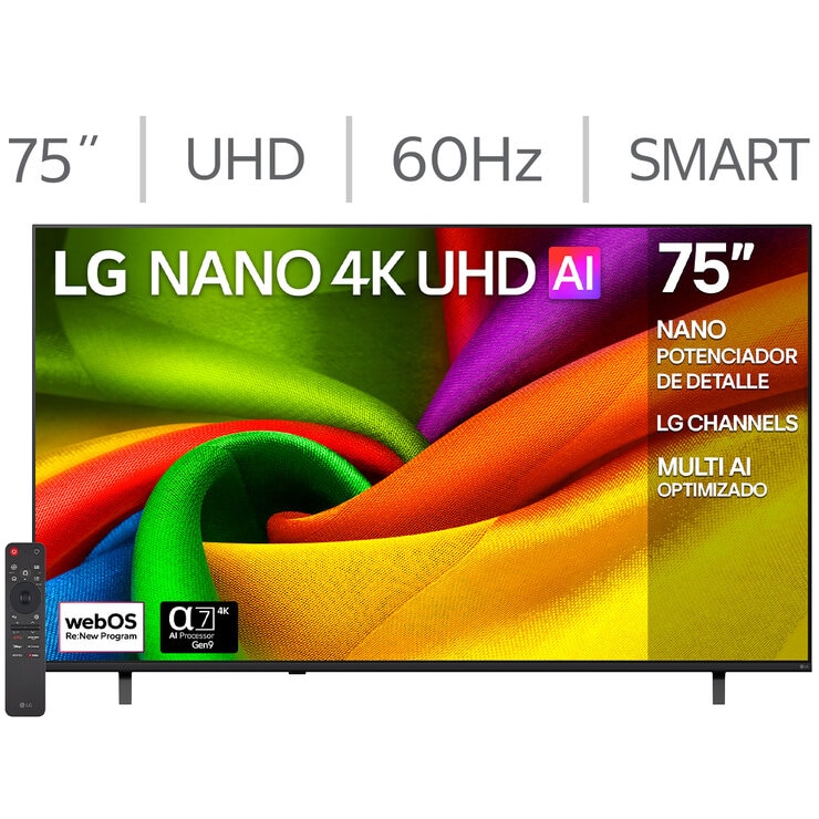 LG Pantalla 75" Nano UHD 4K Smart TV LG Pantalla 75" Nano UHD 4K Smart TV