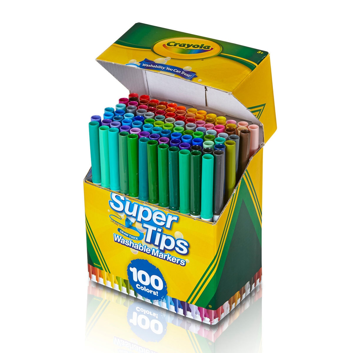 Crayola Marcadores Lavables Super Tips 100 Colores