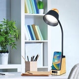 Ottlite, Lámpara LED de Escritorio con Estación de Carga Múltiple