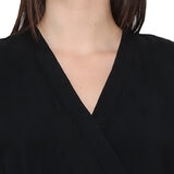 Nicole Miller Original Vestido para Dama Negro Extra Grande