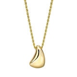 Cadena con Dije en forma de Lágrima, Oro Amarillo de 14K