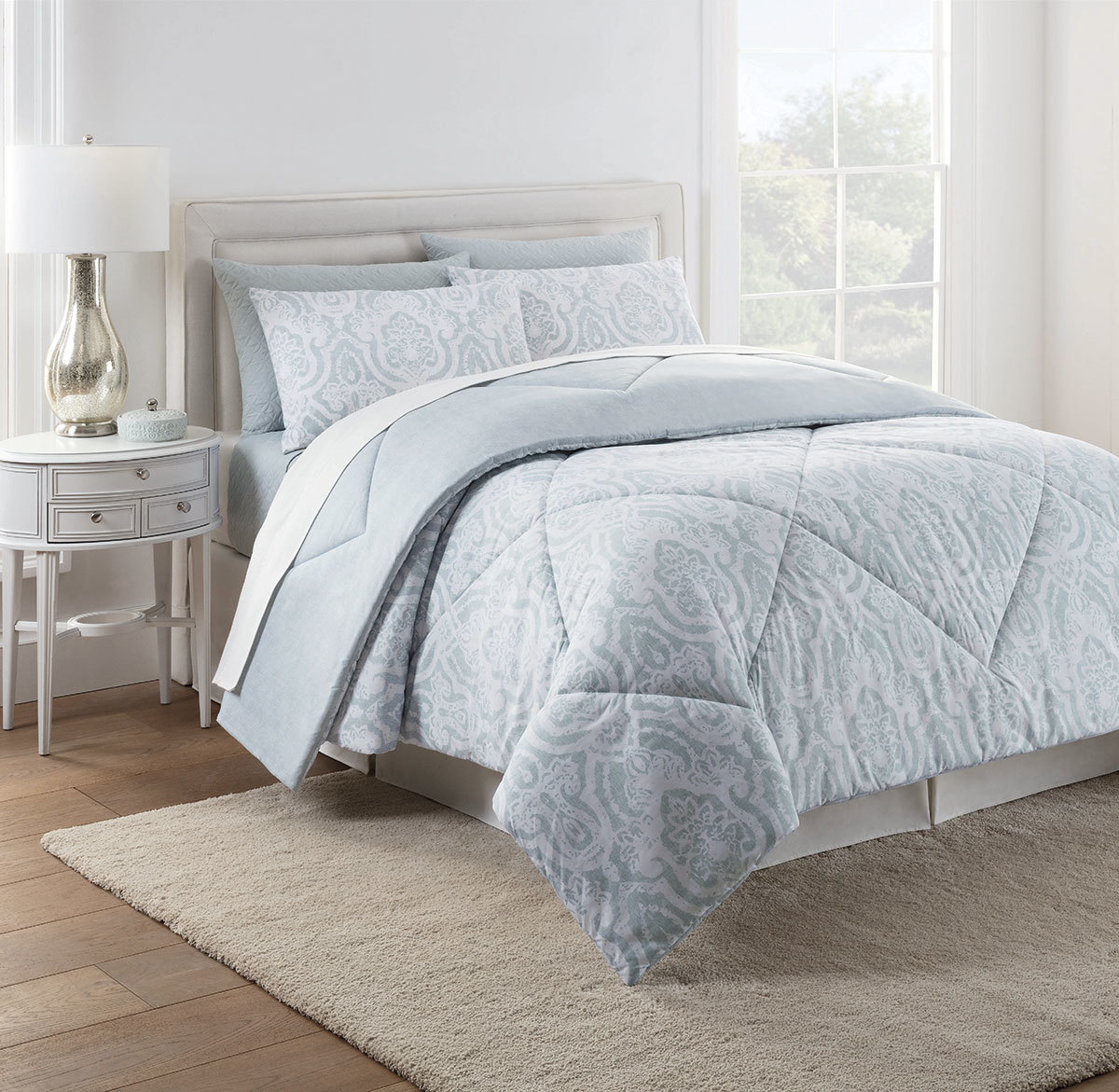 Style Décor, Juego de Edredón y Cubrecama Queen de 6 piezas Costco México