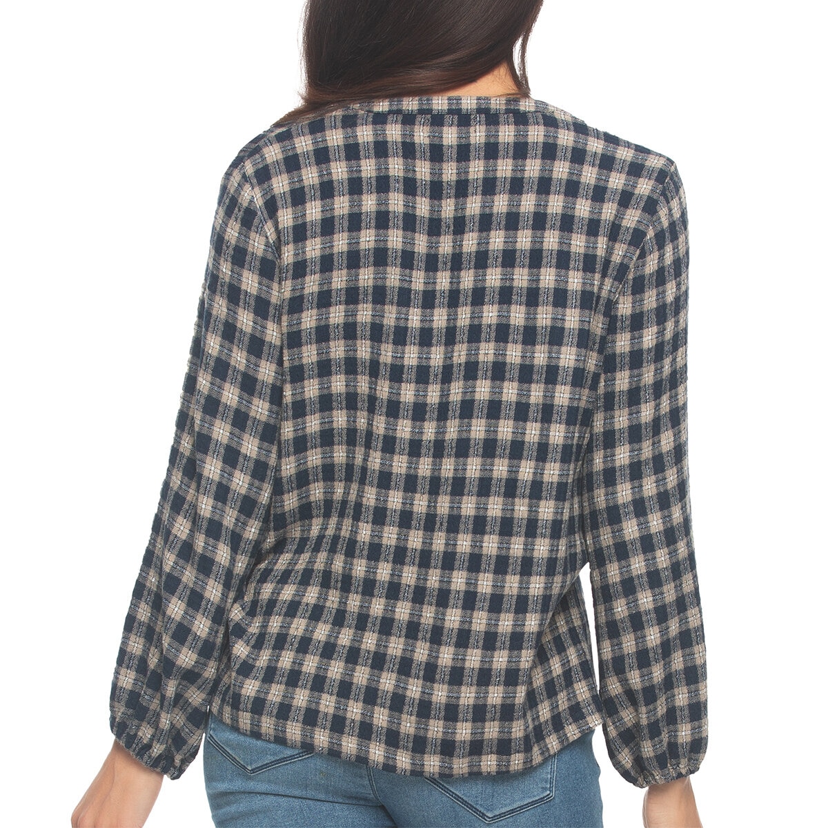 Jezebel Blusa para Dama Azul Grande