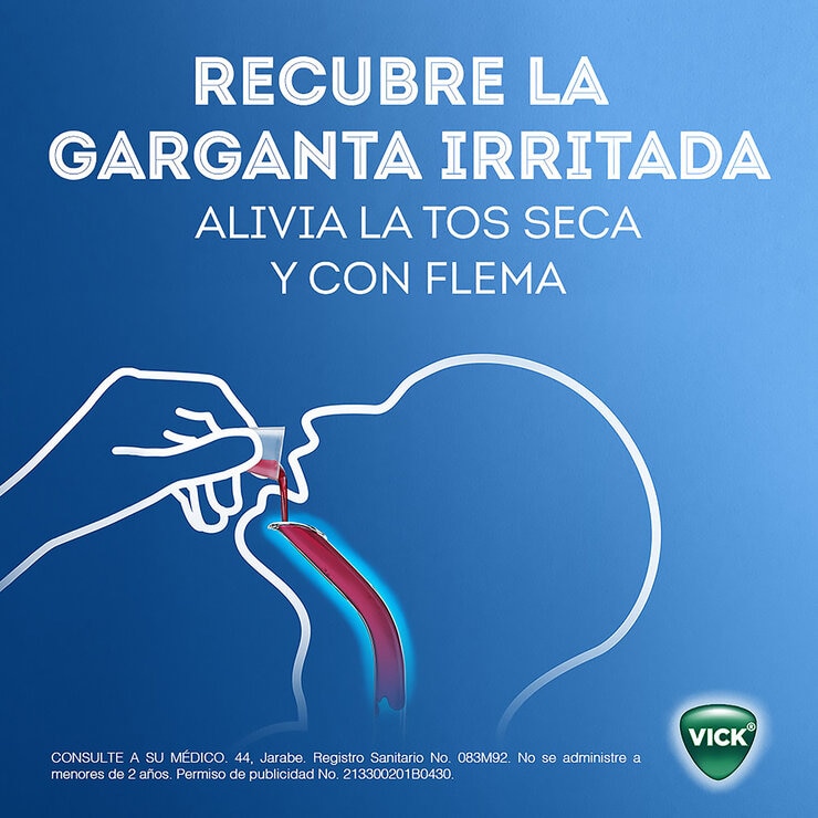 Vick 44 Jarabe Sabor Cereza Frasco 240ml