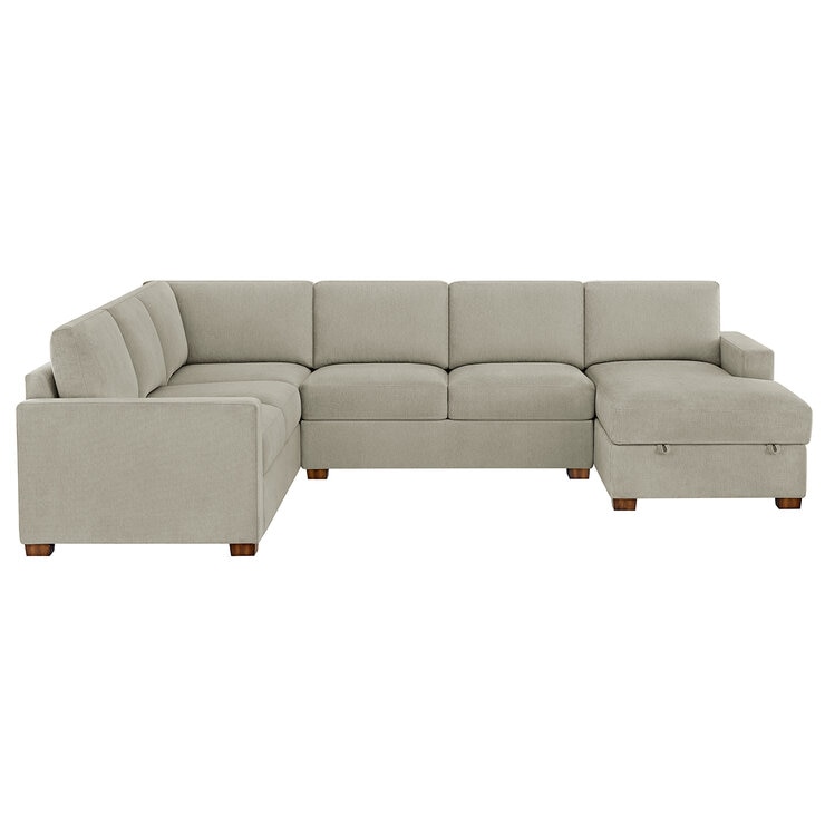 Thomasville, Glenn, Seccional de Tela de 3 Piezas con Chaise con Almacenamiento Thomasville, Glenn, Seccional de Tela de 3 Piezas con Chaise con Almacenamiento