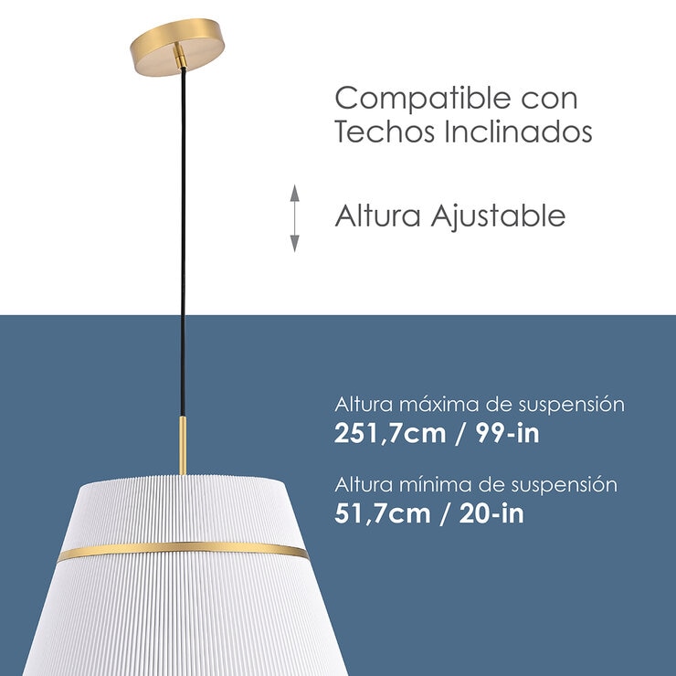 Empire Lighting, Lámpara Colgante Modelo Roma