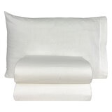 Flannel From Portugal, Juego de Sábanas de Franela, Tamaño Individual 3 piezas, Ivory