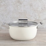 Smeg Olla de 24cm con Tapa de Cristal Varios Colores