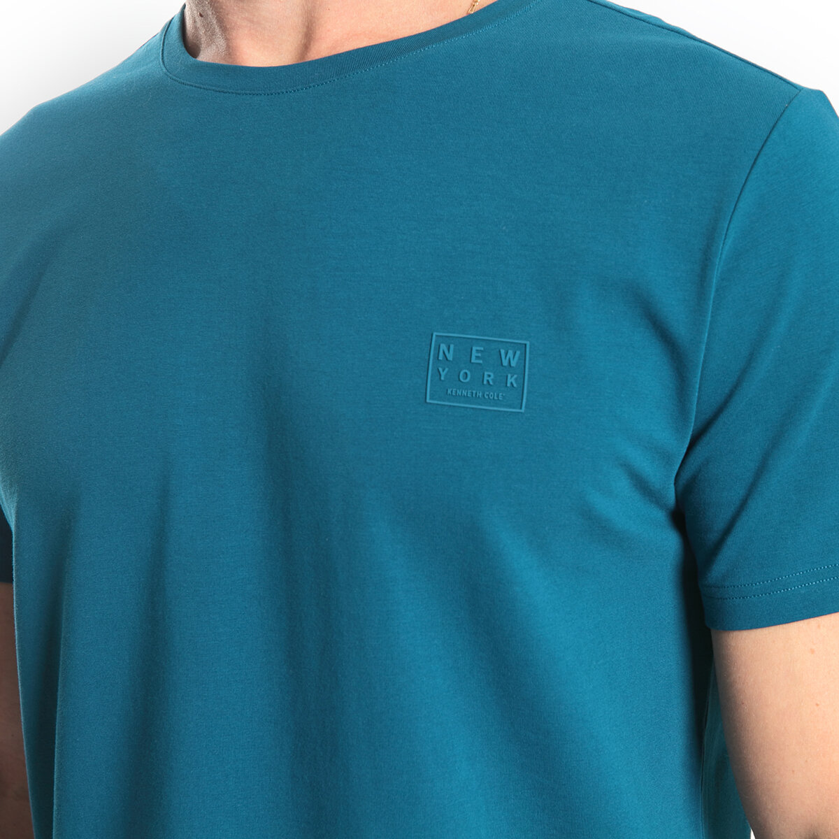 Kenneth Cole Playera para Caballero Grande Azul