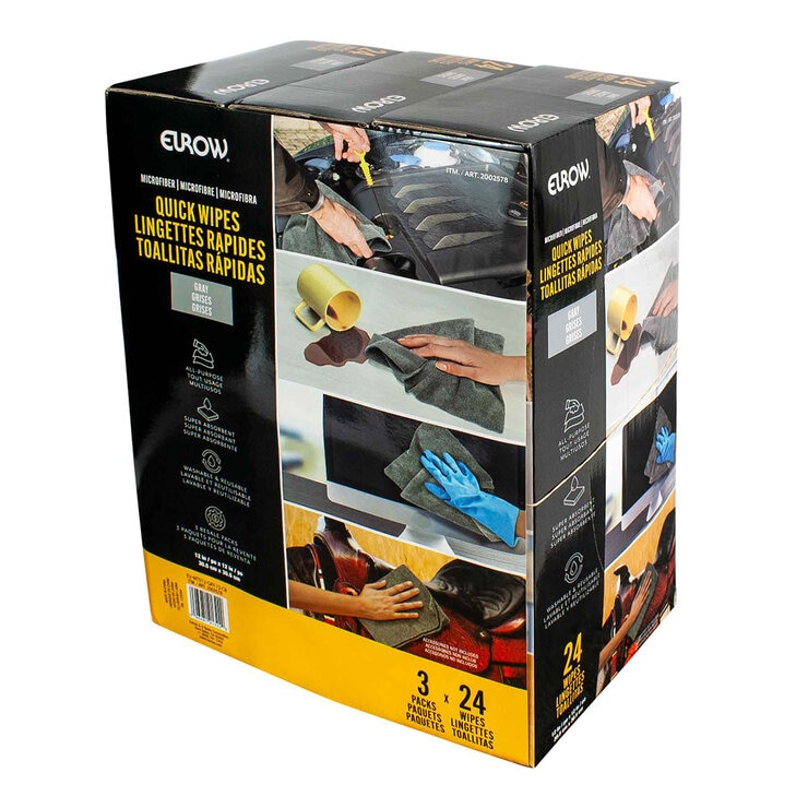 Eurow Toallas de Microfibra Micro 72 piezas