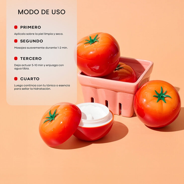 Tony Moly, Mascarilla Iluminadora Tomatox, 2 piezas