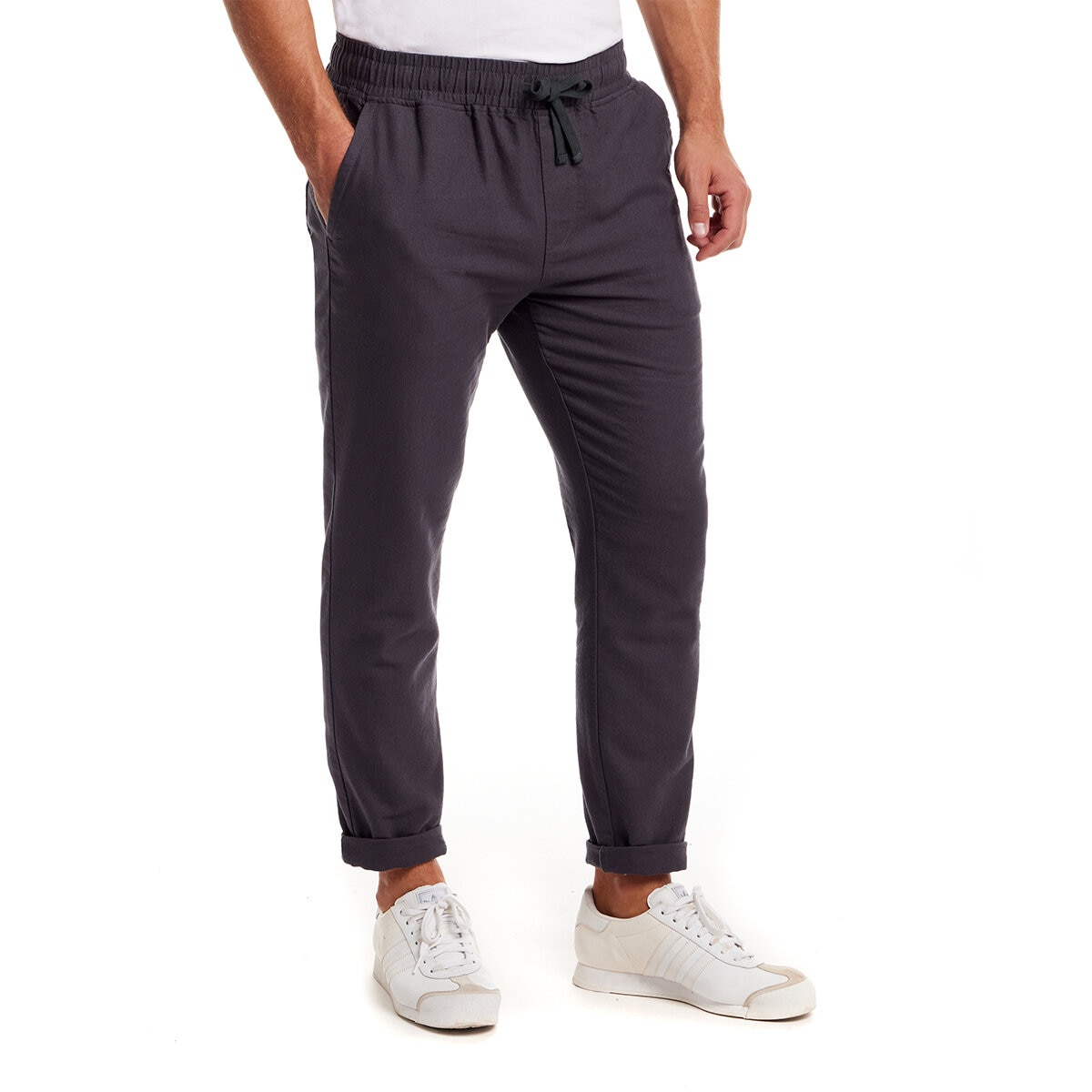 Vintage & Black Pantalones para Caballero Gris Extra Grande