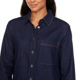 Buffalo David Bitton Camisa de jeans para Dama Azul lavado oscuro Extra Grande