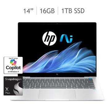 HP 14-fe1001la Laptop 14" 2.2K IPS Snapdragon X Plus 16GB 1TB SSD