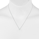 0.30ctw, Collar de Diamante Solitario, Oro Blanco de 14kt