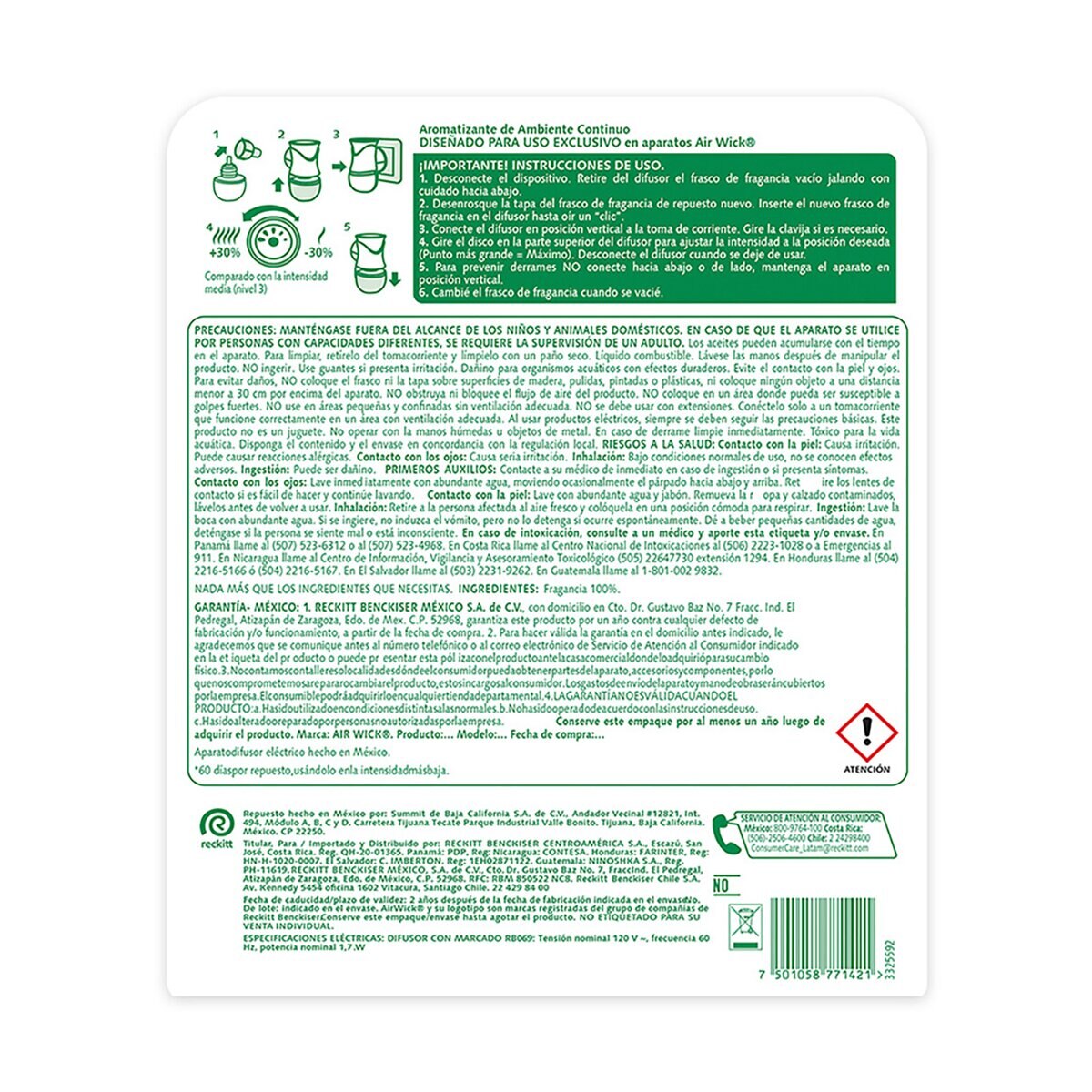 Airwick Aromatizante De Ambiente Eléctrico Fragancias Navideñas con 9 Repuestos