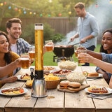 Mesa - Inspired Living, Torre para Bebidas de Acero Inoxidable de 2.6L