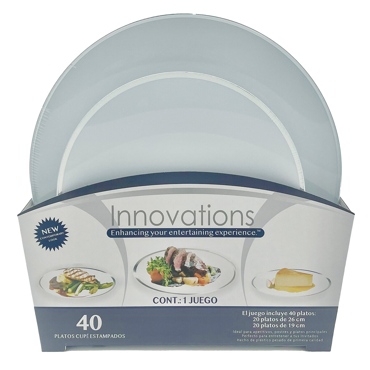Innovations Platos Desechables 40 pzas