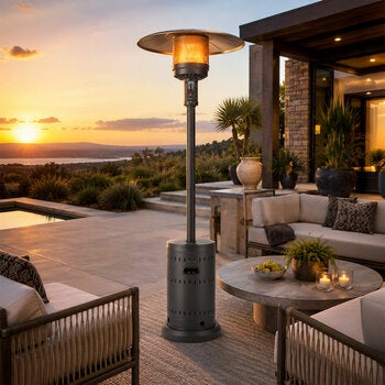 Fire sense, Calentador de Gas para Exterior Color Gris