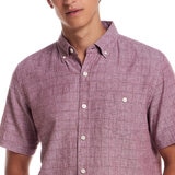 Weatherproof Vintage Camisa manga corta para Caballero Rojo Mediana