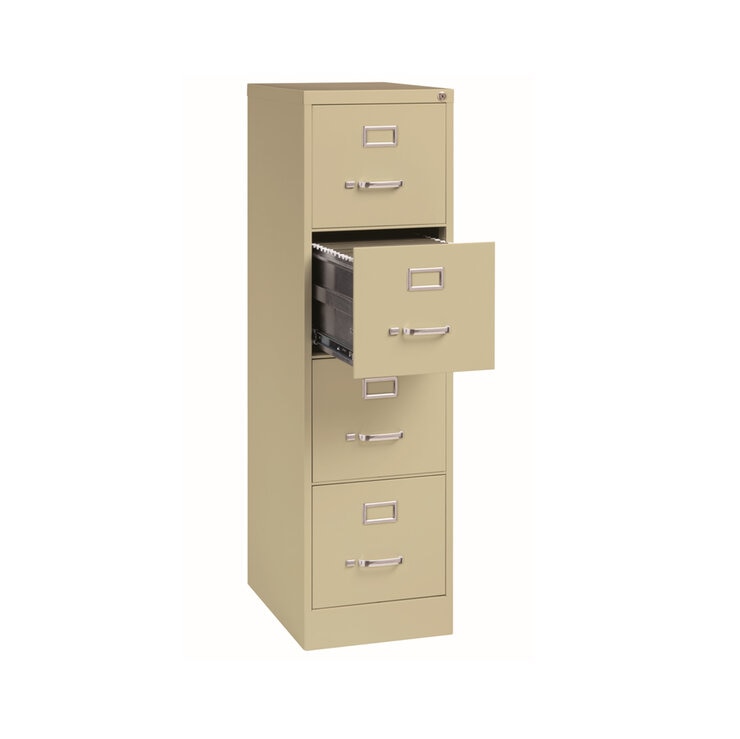 Hirsh Archivero con 4 Cajones Tamaño Oficio Color Almendra