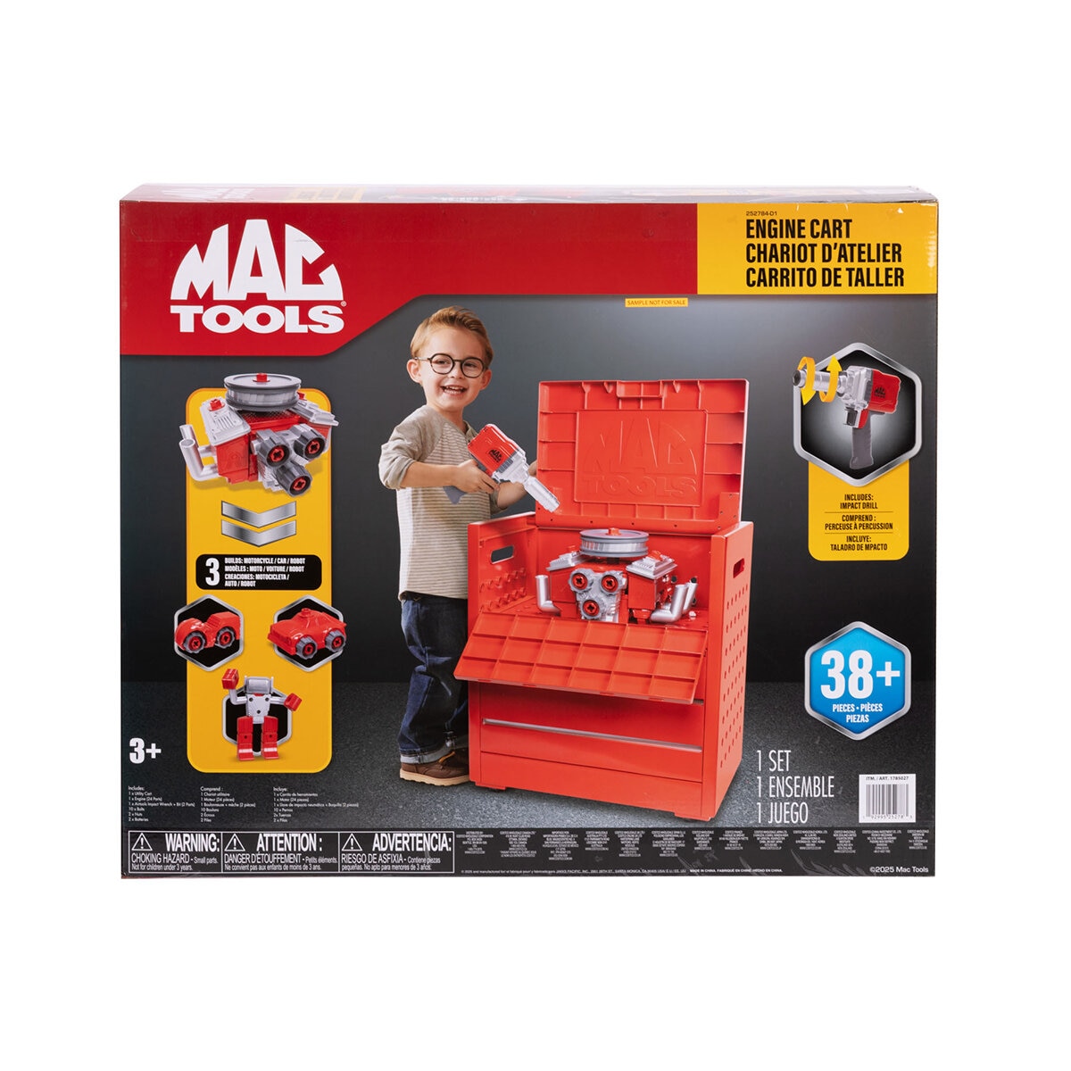Mac Tools Carrito de Taller Juego con +38 Piezas Mac Tools Carrito de Taller Juego con +38 Piezas