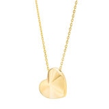 Collar de Oro de Corazón de 14k