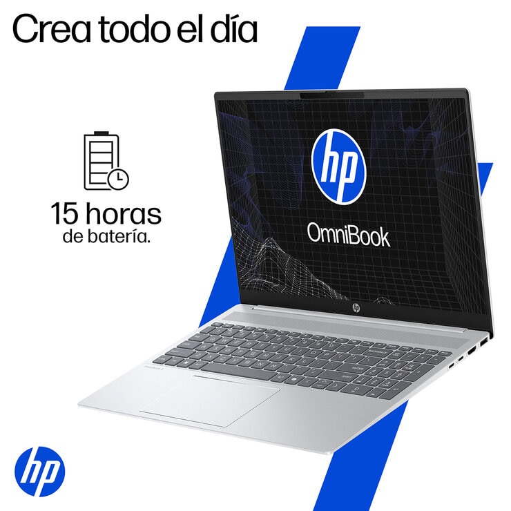 HP 16-af1053la Omnibook 5 AI Laptop 16" 2K OLED Intel Core Ultra 5-225U 16GB 512GB SSD - 12 Meses M365 Personal
