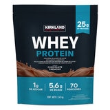 Kirkland Signature Whey Proteína de Suero de Leche en Polvo, Sabor Chocolate 2,45kg