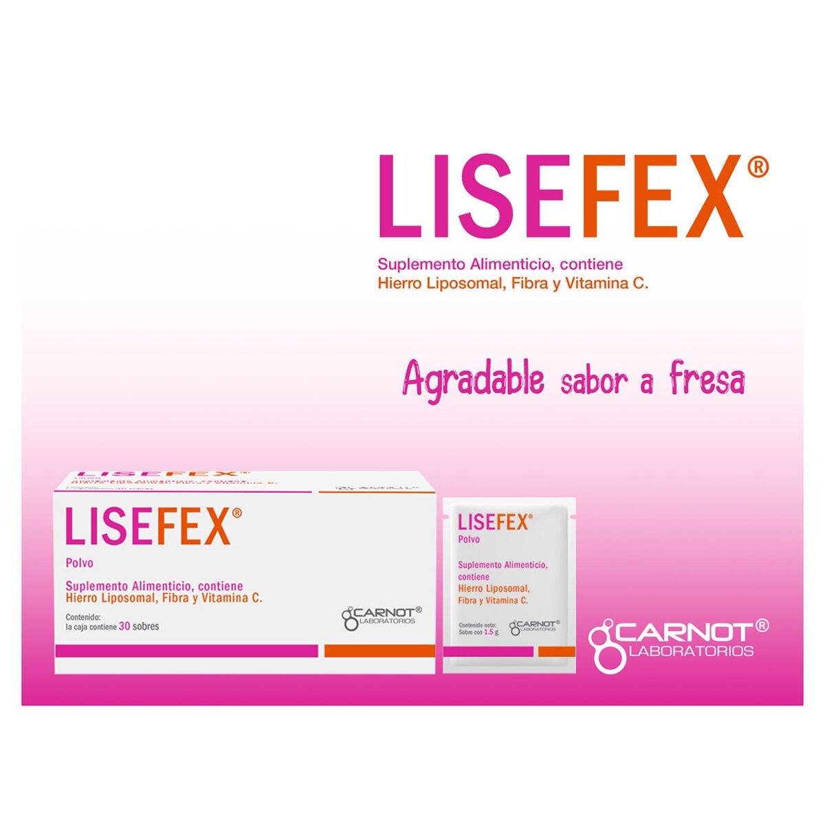 Lisefex Polvo 30 Sobres de 1.5 g c/u