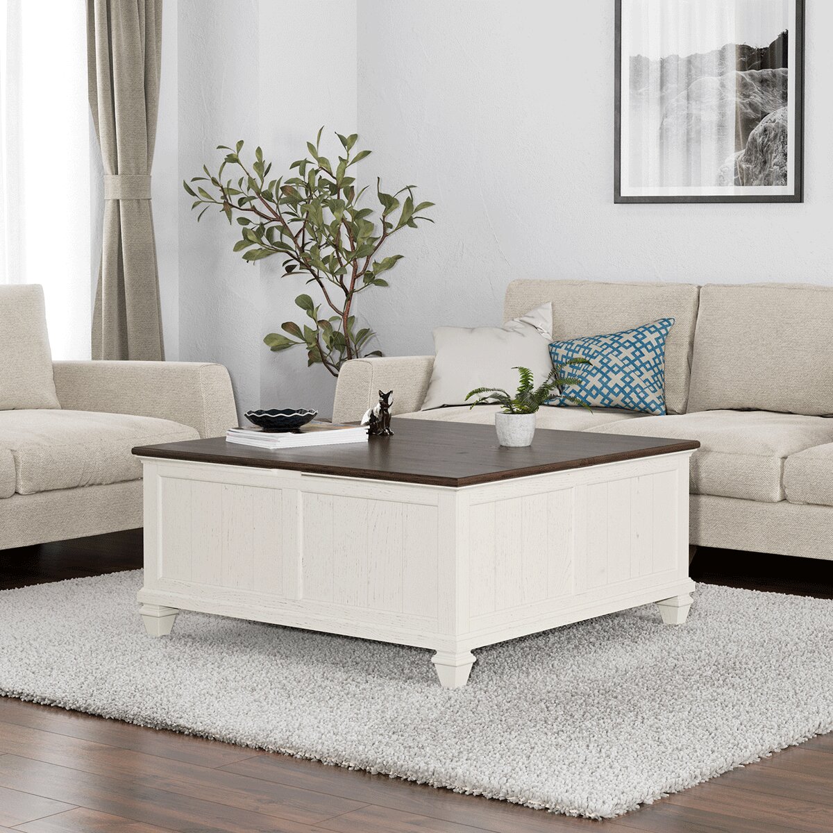 Pike & Main, Elias, Mesa de Centro con Tablero Elevable Pike & Main, Elias, Mesa de Centro con Tablero Elevable