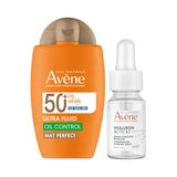 Avène Kit Protector Solar Ultra Fluid Oil Control Mat Perfect 50 ml + Mini Serum Hyaluron Activ B3 10 ml