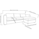 Ontai, Brevyn, Seccional de Tela con Cojines Reversibles