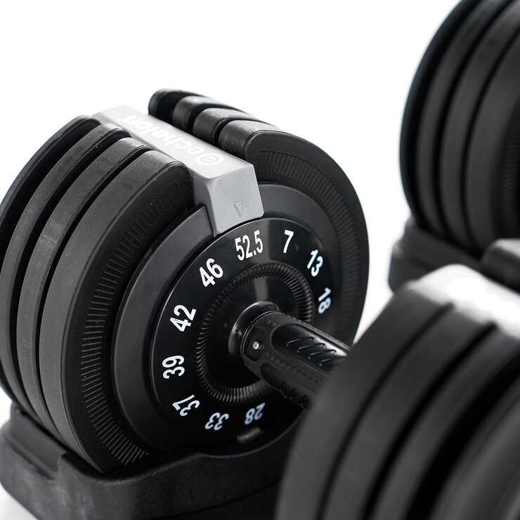 Echelon Set de Mancuernas de Peso Ajustable con Soporte