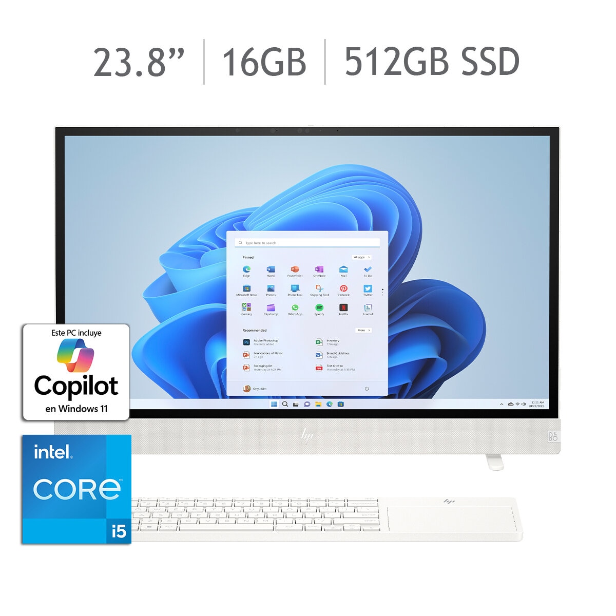 HP Envy Move All-In-One 24-cs0005la Desktop 23.8" Quad HD Intel Core i5 16GB 512GB SSD