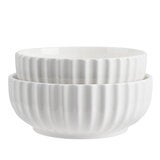 Trudeau, Juego de Tazones de Porcelana con Textura, 2 piezas Trudeau, Juego de Tazones de Porcelana con Textura, 2 piezas