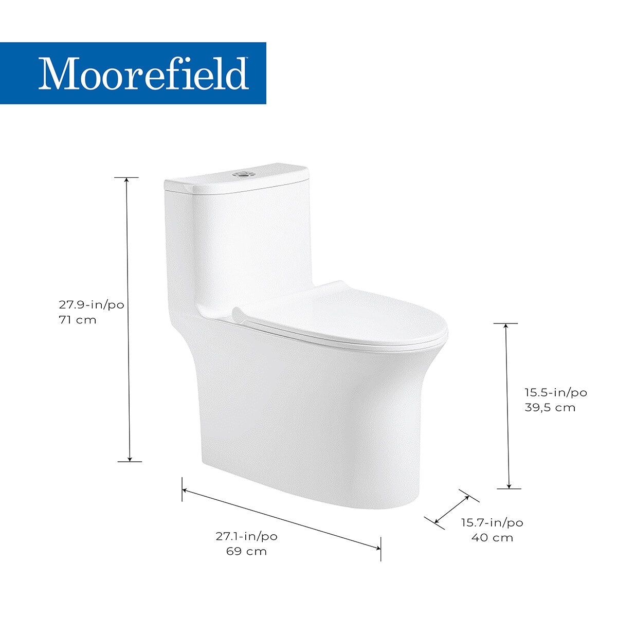 Moorefield, Inodoro Modelo Acadia Moorefield, Inodoro Modelo Acadia