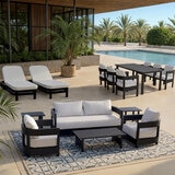 MoDe Living, Sanford Estate Colección de Patio color Blanco, 15 piezas