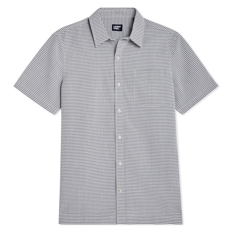 Lands End Camisa para Caballero Azul Grande Lands End Camisa para Caballero Azul Grande