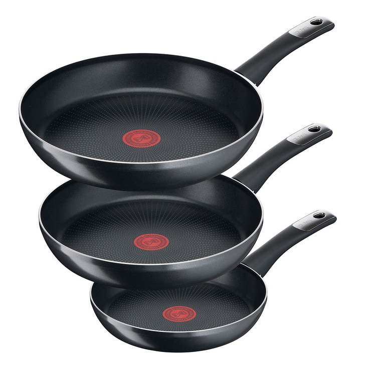 T-Fal, Juego de 3 Sartenes Hard Titanium