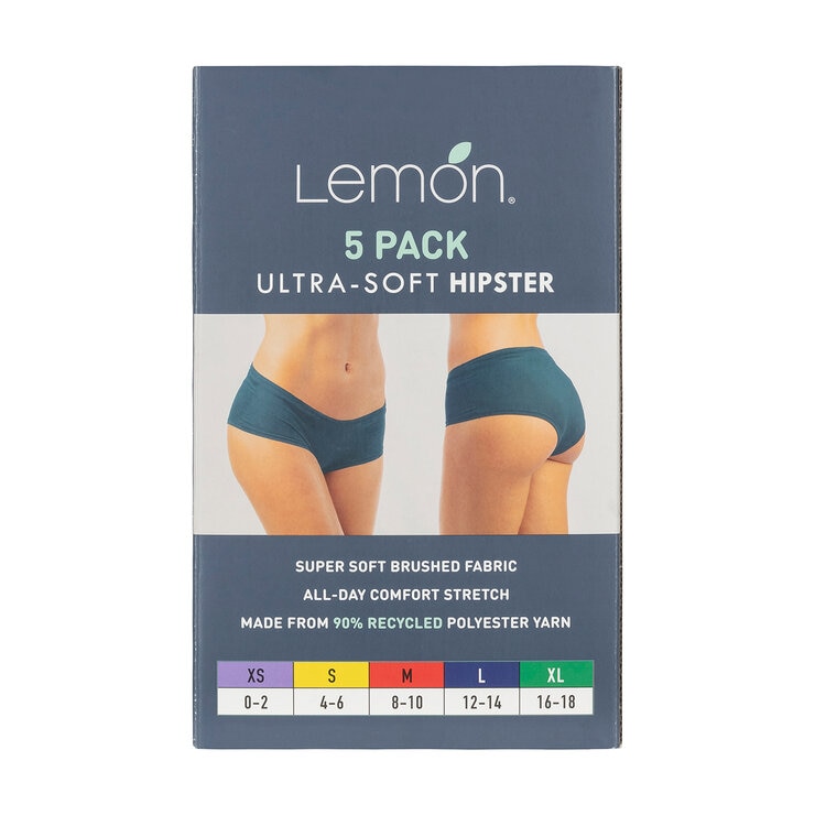 Lemon Ropa interior para Dama 5 piezas Extra Grande
