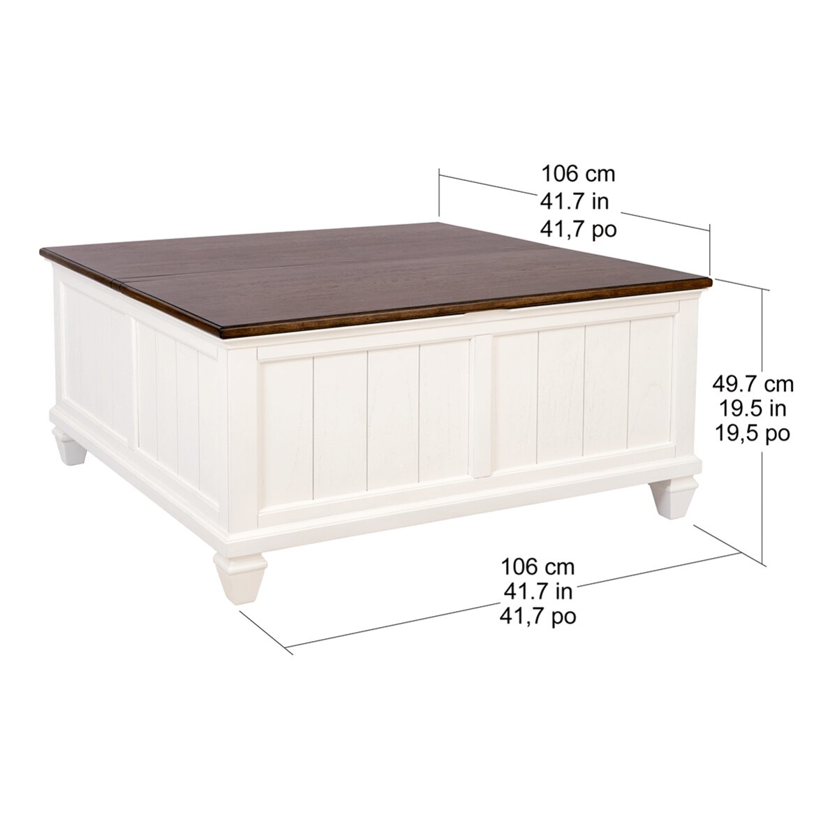 Pike & Main, Elias, Mesa de Centro con Tablero Elevable Pike & Main, Elias, Mesa de Centro con Tablero Elevable