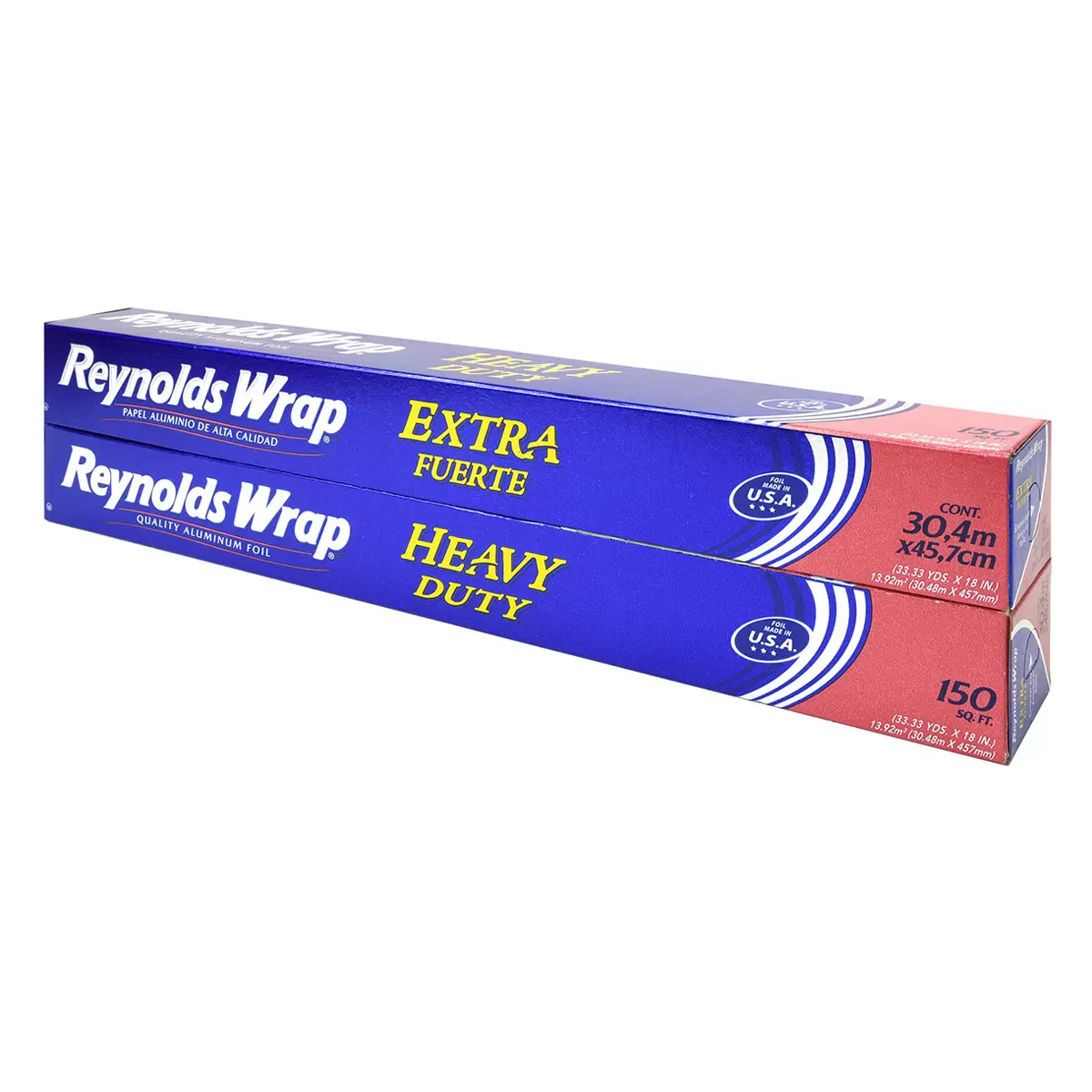 Reynolds Wrap Papel Aluminio Extra Fuerte 2 pzas de 30.4 m x 45.7 cm
