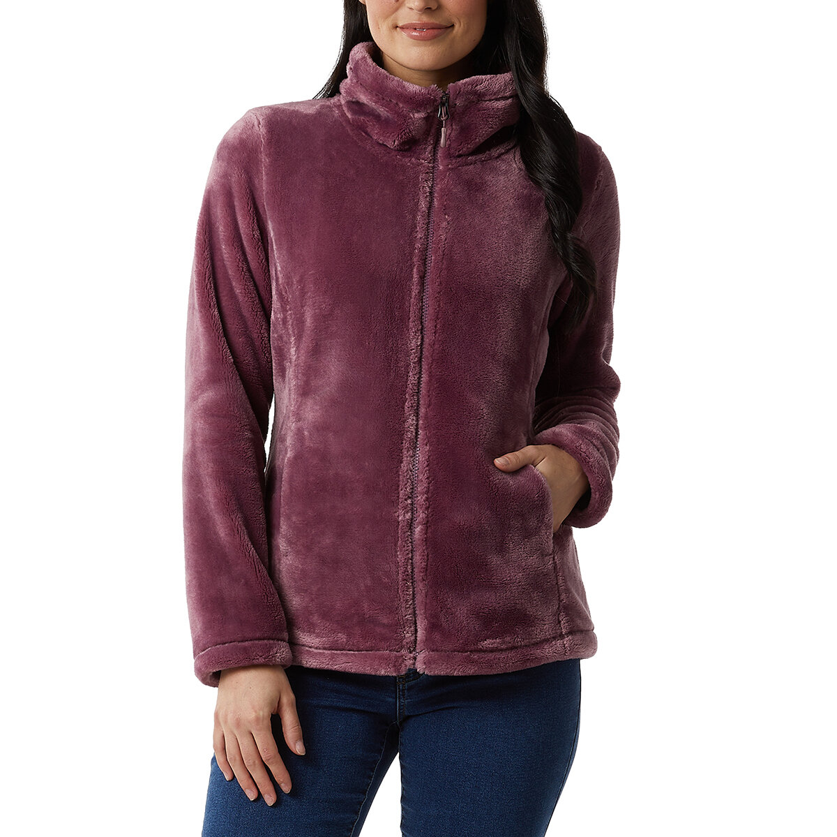 32 Degrees Heat Chamarra para Dama Morado Extra Chica