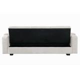 Coaster, Sofá Cama Elegante Color Beige, 3 Plazas con Portavasos