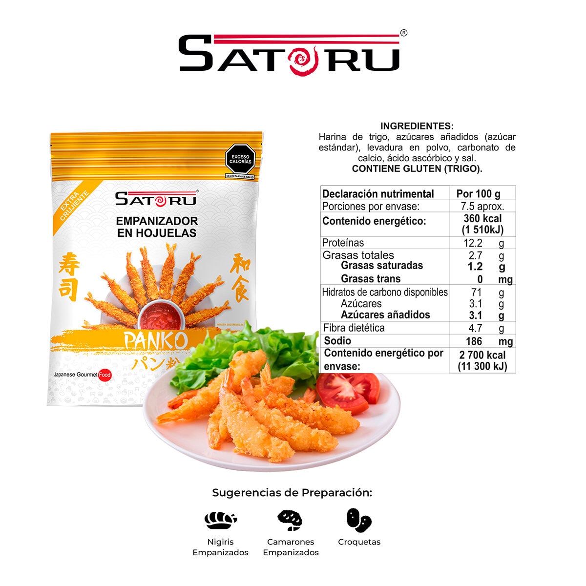Satoru Panko Empanizador 750 g