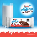 Kinder Délice Pastelito con Cobertura a Base de Cacao 15 pzas de 39g