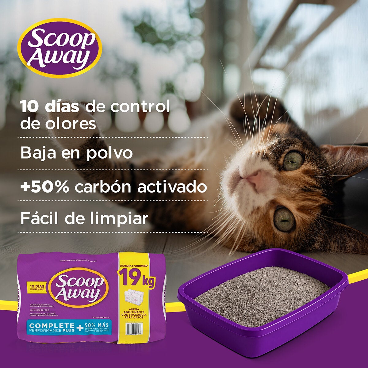 Scoop Away Complete Arena para Gatos 19 kg Scoop Away Complete Arena para Gatos 19 kg
